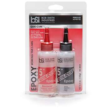 Bob Smith Industries BSI-201 Quik-Cure Epoxy - Clear 4.5 oz for Quick Repairs
