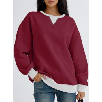 Trendy Queen Oversized Colorblock Sweatshirt for All