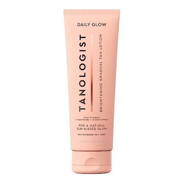 Tanologist Brightening Gradual Tan Lotion - Fair/Medium- Illuminating Self Tanning Lotion with Niaci...