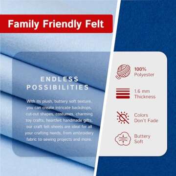 Buy The Felt Store Craft Felt – Soft, Durable Creative Material