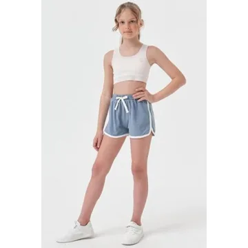 Girls 3 Pack Athletic Cotton Shorts for Summer Fun