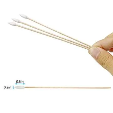 400pcs Precision Cotton Swabs for Gun Cleaning, Makeup and Pets