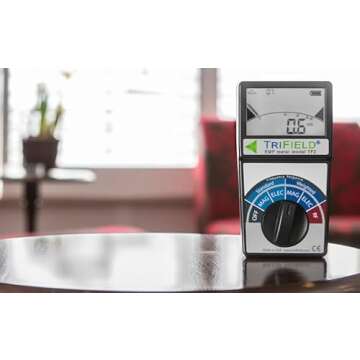 TriField EMF Meter Detects Radio, Magnetic & Electric Fields - For 5G, Cell Towers, WiFi, Bluetooth, Smart Meters