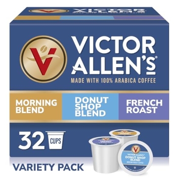 Victor Allen's Coffee Variety Pack - Morning Blend, Donut Shop & French Roast
