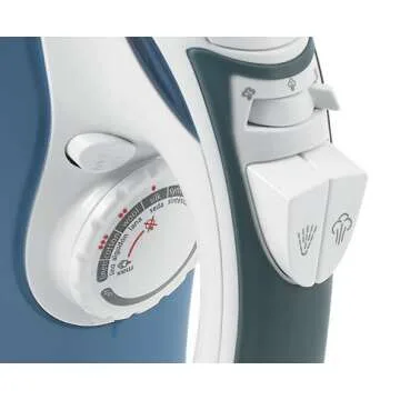 Sunbeam GreenSense SteamMaster Full Size Professional Iron with Clearview, White and Blue