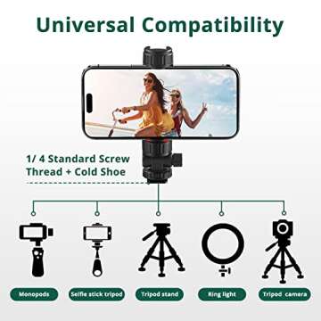 ATUMTEK Phone Tripod Mount for Universal Smartphone Use