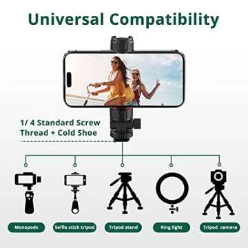 ATUMTEK Phone Tripod Mount for Universal Smartphone Use