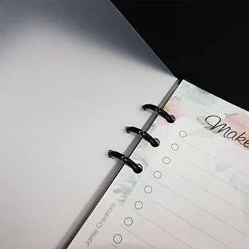 A5 Transparent PVC Binder Dividers with Tabs - 12 Sheets