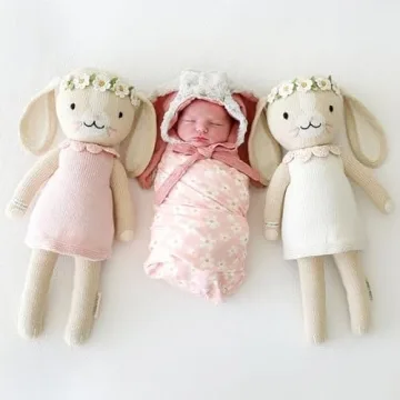 cuddle + kind Hannah The Bunny Ivory Hand-Knit Doll