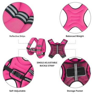 APEXUP 10lbs Weighted Vest for Men & Women Workout