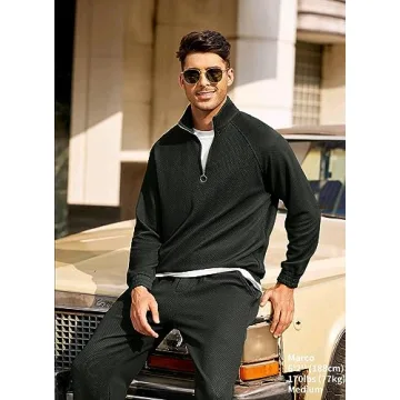 COOFANDY Men's Athletic Tracksuit - Comfortable & Stylish Set