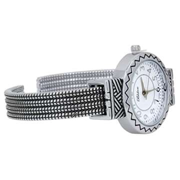 Blekon Women's Mother of Pearl Cuff Bracelet Watch - Elegant Style