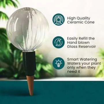 Blumat Glass Self Watering Globes for Indoor Plants