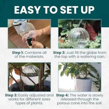 Blumat Glass Self Watering Globes for Indoor Plants
