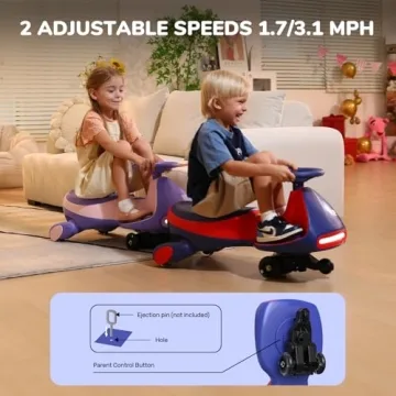 Classic Electric Wiggle Car for Kids - Safe & Fun