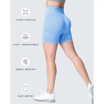 Aoxjox Seamless Workout Biker Shorts for Women