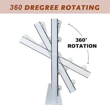 MISAVANITY Large Vanity Makeup Mirror with Lights