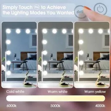 MISAVANITY Large Vanity Makeup Mirror with Lights