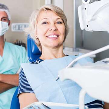 JMU Dental Bibs 250pack, Disposable Tattoo Bibs 3-Ply, Waterproof Tray Covers, 13" x 18", Blue