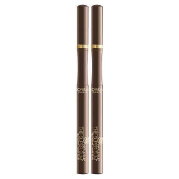 L'Oreal Paris Makeup Infallible Super Slim Long-Lasting Liquid Eyeliner, Ultra-Fine Felt Tip, Quick ...