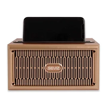 SEVIZ Gold Retro Bluetooth Speaker 20W Mono Sound Vintage
