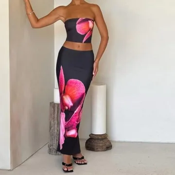 Chic Juakoso Floral Two Piece Outfit for Every Occasion