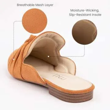 Stylish MUSSHOE Mules for Women Comfortable Slip-on Slides