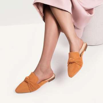 Stylish MUSSHOE Mules for Women Comfortable Slip-on Slides