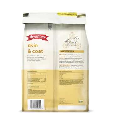 The Missing Link Skin & Coat + Probiotics Supplement 5lb Bag - Powerful Superfood Powder for Dogs Supports Healthy Skin & Glossy Coat, Promotes Hair Growth