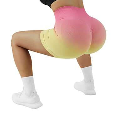 High Waisted Ribbed Butt Lifting Biker Shorts for Women