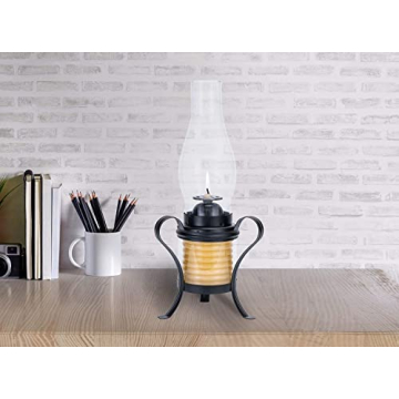 Elegant 40-Hour Beeswax Candle Lantern for Cozy Nights