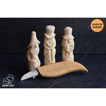 BeaverCraft Whittling Knife C2 for Fine Wood Carving
