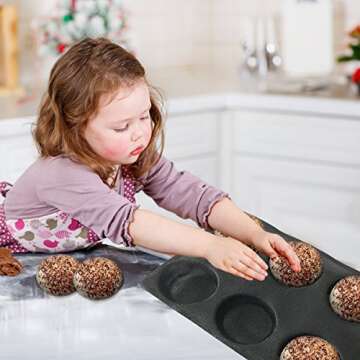 Bluedrop Silicone Bun Bread Mold for Perfect Baking