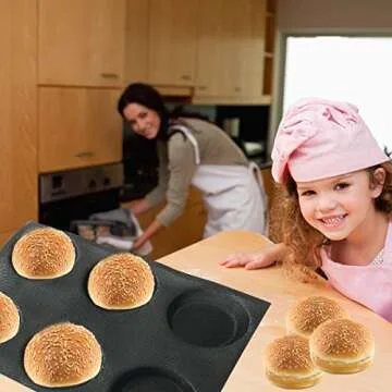 Bluedrop Silicone Bun Bread Mold for Perfect Baking