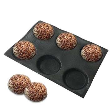 Bluedrop Silicone Bun Bread Mold for Perfect Baking