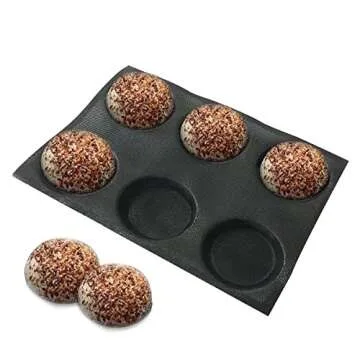 Bluedrop Silicone Bun Bread Mold for Perfect Baking