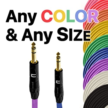 Coluber Cable 1/4 TRS Male to TRS Male - 3 Feet for Perfect Sound Management