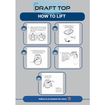 Draft Top Lift Can Opener for Perfectly Mixed Drinks