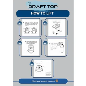 Draft Top Lift Can Opener for Perfectly Mixed Drinks