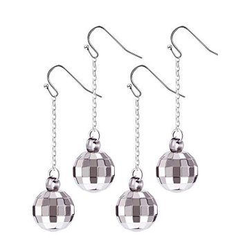 Lightweight Tatuo Disco Ball Earrings for Women - 4 Pairs
