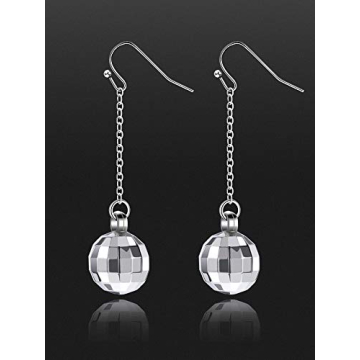 Lightweight Tatuo Disco Ball Earrings for Women - 4 Pairs
