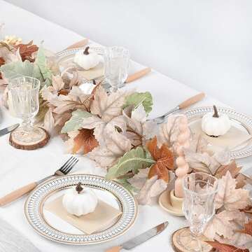 DearHouse 5.9Ft Fall Garland Maple Leaf for Home Decor