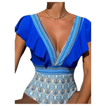 Stylish WDIRARA Women’s Tribal Print Bikini Swimwear