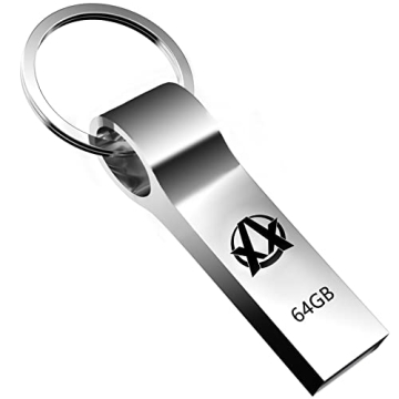 USB Flash Drive 64GB Thumb Drive, Ahinsoa Waterproof USB 3.0 Portable Memory Stick Jump Drive Ultra ...