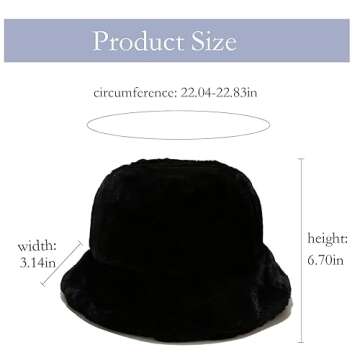 Stylish Winter Faux Fur Bucket Hat for Men & Women