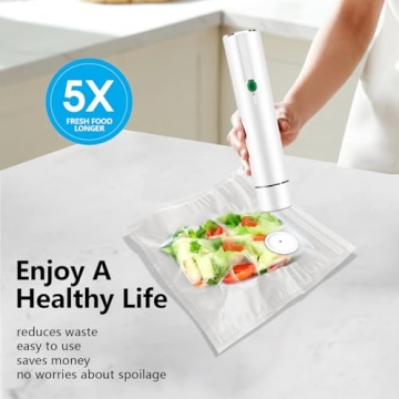 Compact Handheld Vacuum Sealer with 30 Bags Included