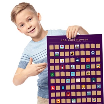 Enno Vatti Movie Scratch Off Poster for Kids - Family Fun