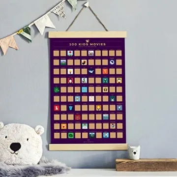 Enno Vatti Movie Scratch Off Poster for Kids - Family Fun