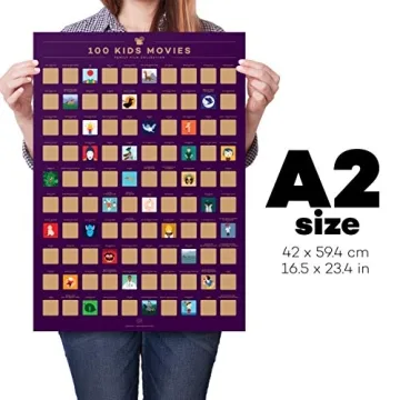 Enno Vatti Movie Scratch Off Poster for Kids - Family Fun