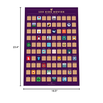 Enno Vatti Movie Scratch Off Poster for Kids - Family Fun